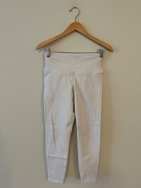 Alo Yoga White High Waist Leggings Women’s Medium White Athletic Yoga Pants